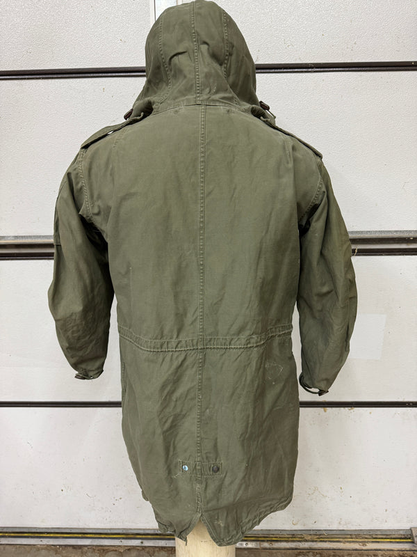 VINTAGE 50's US ARMY M-1951 M51 FISHTAIL HOODED PARKA / W FRIEZE