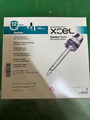 1-Box(6)Ethicon B12LTH Endopath Xcel Bladeless Trocars (12 mm/ 100 mm )