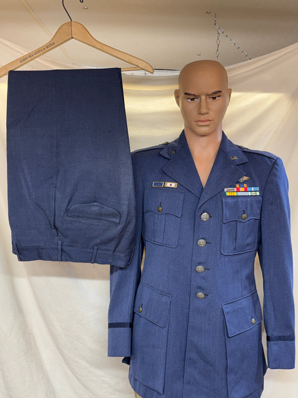 Original Korean War USAF Officer's Dress Blue Uniform Jacket/Pants