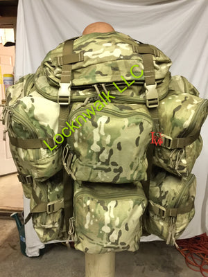 LBT-1749B Ten Pocket Ruck Backpack w/Suspension System London Bridge Multi-cam Excellent