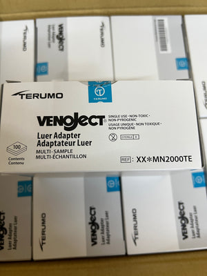 Terumo Medical Venoject® Luer Adapter Multi-Sample, 100/BX