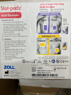 Box of (12) ZOLL Stat Padz Electrodes
