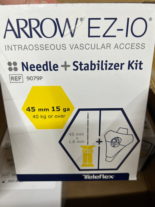 9079PVC005 ARROW EZIO NEEDLE + STABILIZER KIT 45MM X 15G