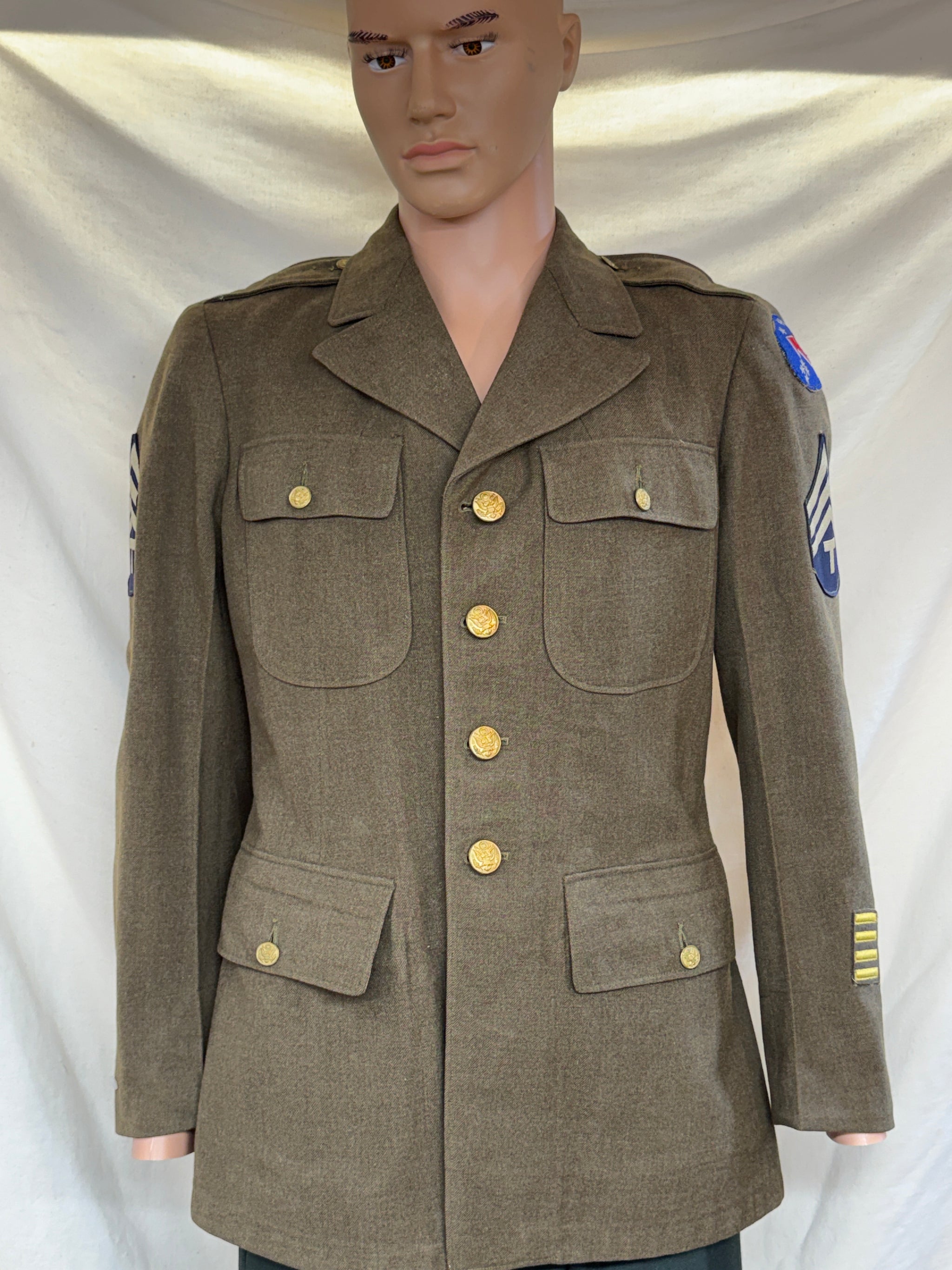 WW2 US Army Enlisted Ranks Tunic/Jacket-Uniform - LockNWalkHarness WW2 US Army Enlisted Ranks Tunic/Jacket-Uniform - LockNWalkHarness