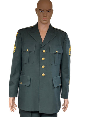 Authentic US Army Green Service Uniform Vietnam Era 42R Jacket