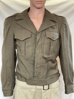 WWII U.S. O.D. Wool Ike Jacket Dated 1944 Size 36 Regular No Insignia