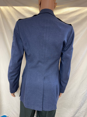 VINTAGE 50’s AIR FORCE SERVICE DRESS UNIFORM 39L BLUE COAT JACKET MILITARY USAF