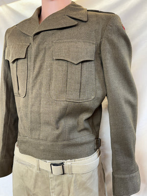 U.S. O.D. Wool Ike Jacket Dated 1949 Size 36 Regular