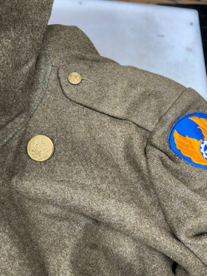 ORIGINAL WW2 USAAF WOOL SERVICE OVERCOAT SIZE 34S