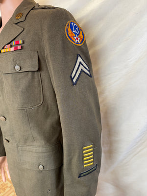Original WWII US Army Air Corps USAAF Wool Uniform Jacket Size 38Long