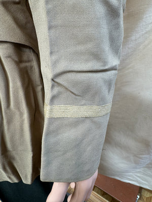 ORIGINAL WWII US Army Air Force Officer Pilot Uniform Wool Khaki Summer Jacket-Named