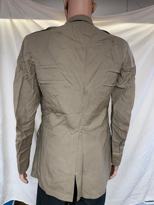 ORIGINAL WWII US Army Air Force Officer Pilot Uniform Wool Khaki Summer Jacket-Named