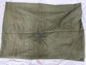 NEW OLD STOCK U.S. Original OD Green OD118 100% Wool Blanket 66"x 84" Dated 1990