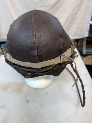 WW2 TYPE A11 LEATHER FLIGHT HELMET SET FOR US FIGHTER PILOT