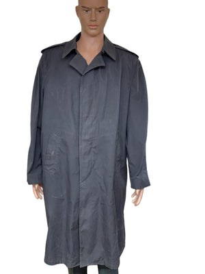 Original Military All Weather Men’s 46R Black Trench Coat Jacket with Removable Liner
