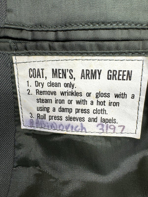 Authentic 80’s U.S. Army Officers Jacket Size 40S Named