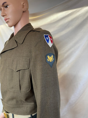 Original US Army Jacket Korean War M1950 Ike Eisenhower Military Uniform size 38 Regular