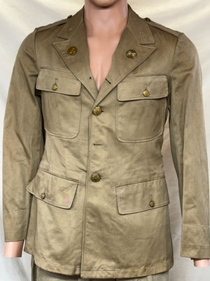 Original WW2 US Army Class A Dress Jacket - Private Ryan Prop-(NAMED)