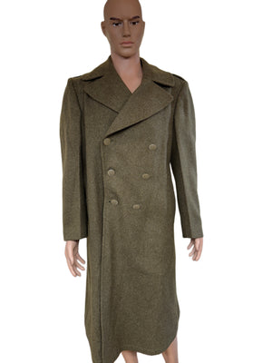 WW2 US ARMY Cold Weather Wool Trench Coat Overcoat 38R 1942