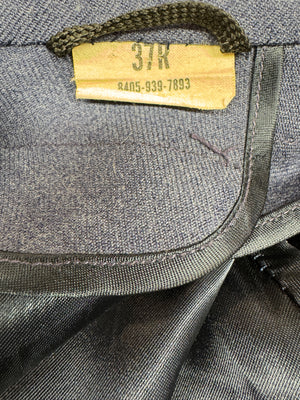 ORIGINAL VIETNAM ERA USAAF BLUE WOOL OVERCOAT-1968