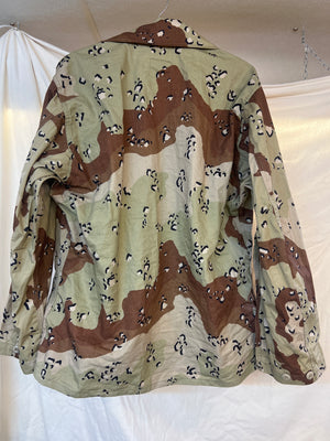6- Color DCU Shirt/Coat LARGE - Short Desert Camo Cotton/Nylon USGI Army Uniform”New”