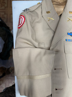 WWII US Army Summer Tropical Officer Coat/Jacket