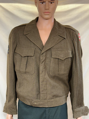 Vintage ORIGINAL WWII US ARMY 8th Infantry IKE Jacket