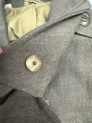 U.S. Army WWII 1944 Ike OD Wool Field Jacket SIZE 34R