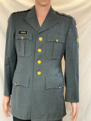 Vintage 50’s US ARMY Serge Wool JACKET/COAT is the Size 38R