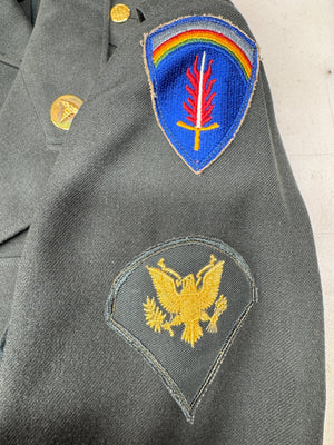 Authentic Vietnam Era U.S. Army Wool Serge Coat Jacket Named & Dated