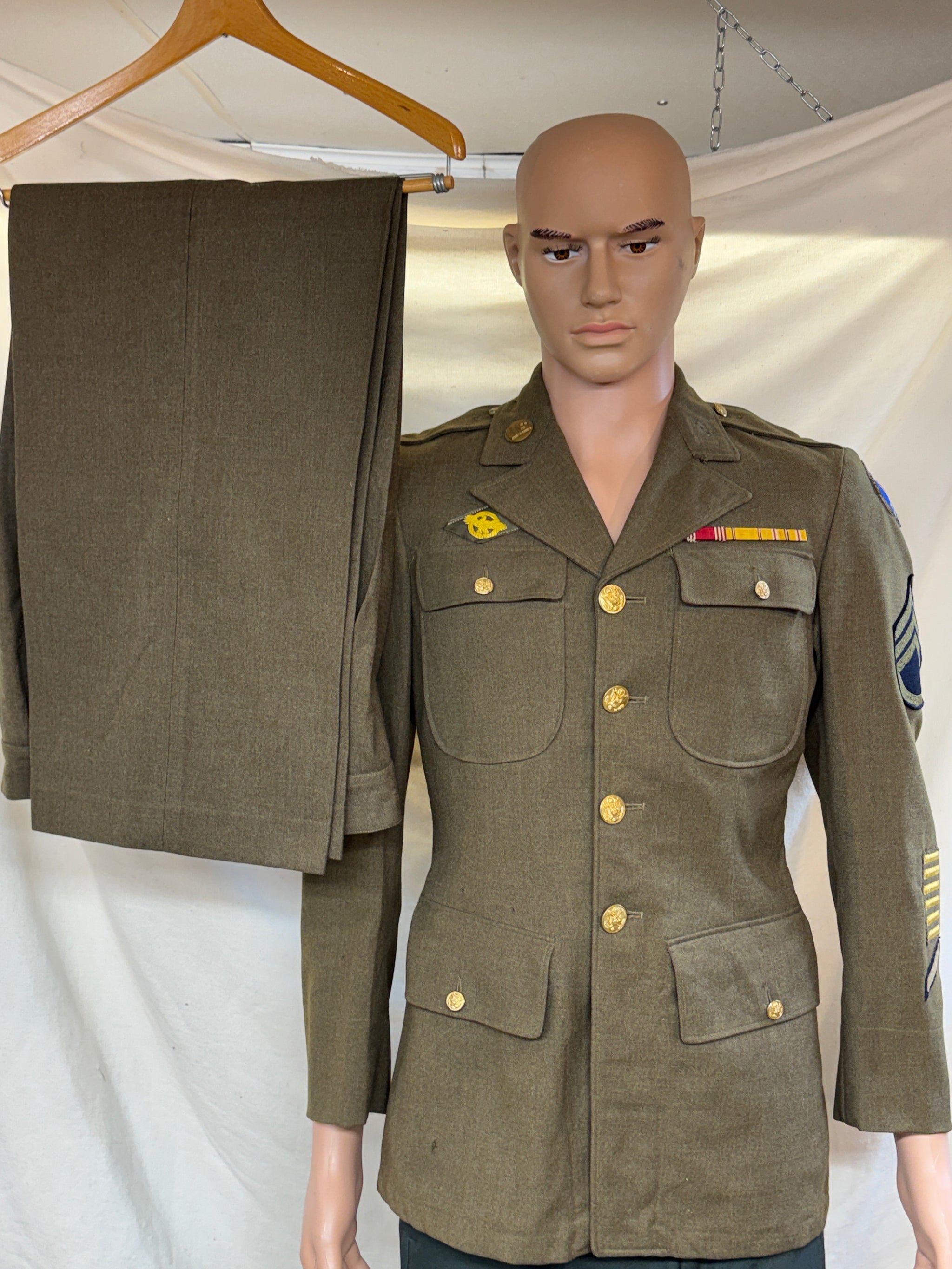 WWII US Army Dress Uniform Jacket/Pants-Named - LockNWalkHarness WWII US Army Dress Uniform Jacket/Pants-Named - LockNWalkHarness