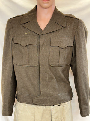 U.S. O.D. Wool Ike Jacket Dated 1944 Size 38 Regular No Insignia