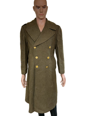 ORIGINAL WW2 USAAF WOOL SERVICE OVERCOAT SIZE 34S