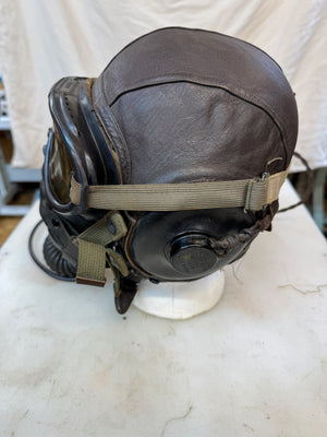 WW2 TYPE A11 LEATHER FLIGHT HELMET SET FOR US FIGHTER PILOT