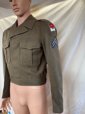 Vintage US Army Jacket 38L Korean War M1950 Ike Eisenhower Military Uniform