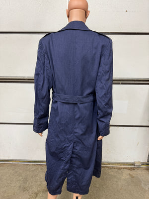 Vintage USAF Gabardine /trench coat in blue with liner size: 42 Long