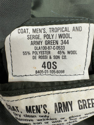 Authentic 80’s U.S. Army Officers Jacket Size 40S Named