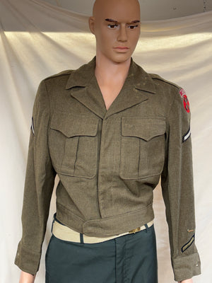 Vintage US WW2 Army Field “Ike” Jacket 8th Army – 38R.