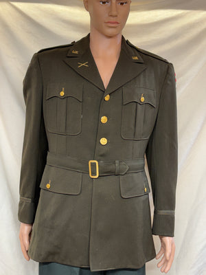 WW2 US Army Green Service Dress Officer 1LT Uniform Vintage Rare