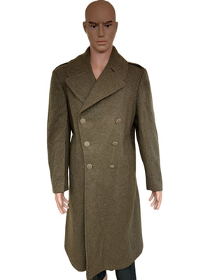 Original 1945 WW2 U.S. Army OD Wool Overcoat,Size 38Reg.