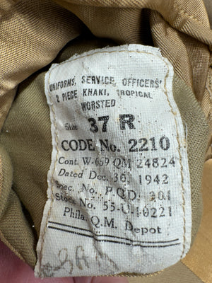 WWII US Army Summer Tropical Officer Coat/Jacket