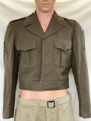 50’s US ARMY KOREAN WAR M1950 IKE EISENHOWER MILITARY JACKET 36 REGULAR