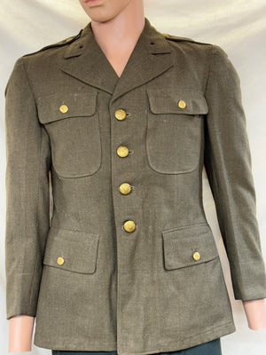 Vintage WWII US Army Tunic/Jacket Uniform Size 35S NO INSIGNIA