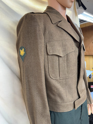 Authentic US Army Jacket Korean War M1950 Ike Eisenhower Military Uniform size 40L