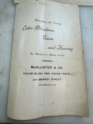 Vintage Dr William Thomson Lantern for Railroad Marine Service Color Blind Detector “RARE”