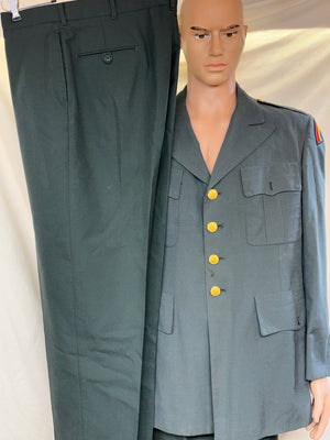 Vintage U.S. Army Dress Green Jacket Uniform Coat & Pants