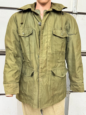 Vietnam Era USAF 1961 Field Jacket Air Force Flight bomber SML REG Sateen Ownbey Hood+Liner