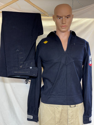 WWII US Navy Dress Blue Uniform(Jumper & Trousers)