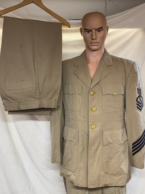 Korean Era US NavyTropical Khaki Uniform Jacket/Trousers
