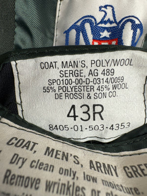 Original US Army Green Service Uniform Vietnam Era 43R Jacket